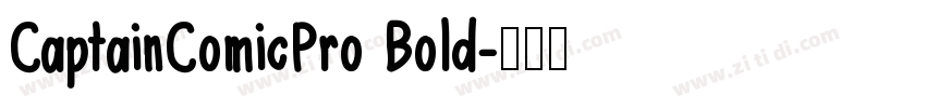 CaptainComicPro Bold字体转换